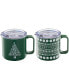Stackable Tree Insulated Coffee Mugs, Set of 2