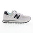 Фото #1 товара New Balance 574 ML574DMG Mens Gray Suede Lace Up Lifestyle Sneakers Shoes
