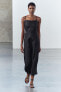 Фото #4 товара Платье миди из 100% льна — zw collection ZARA