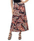 ფოტო #1 პროდუქტის Women's Paisley Print Maxi Skirt