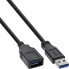 Фото #2 товара InLine 50pcs. Bulk Pack USB 3.2 cable extension - A male / female - black 2m