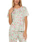 ფოტო #3 პროდუქტის Women's 2-Pc. Jody Floral Pajamas Set