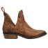 Фото #1 товара Corral Boots Studs & Woven Pointed Toe Cowboy Booties Womens Brown Casual Boots