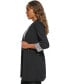 ფოტო #3 პროდუქტის Women's Roll Sleeve Open Front Blazer, Regular and Petite Sizes
