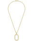 Dextera Crystal Pendant Necklace, 14-1/8" + 1-1/2" extender
