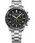 ფოტო #1 პროდუქტის Men's Swiss Chronograph Tango Stainless Steel Bracelet Watch 43mm