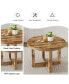 Circular Dining Table Set with 4 Chairs