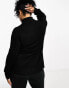 Only Curve roll neck jumper in black