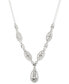 Фото #1 товара Givenchy crystal Trio Lariat Necklace, 16" + 3" extender