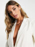 Фото #7 товара Vila linen touch oversized blazer in cream