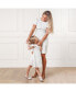 Фото #2 товара Платье с поясом Hope & Henry для женщин с объемными рукавами