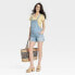 Фото #2 товара Shortall Maternity Jean Shorts - Isabel Maternity by Ingrid & Isabel Light Blue