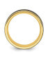 ფოტო #2 პროდუქტის Black Zirconium Polished Yellow Brushed Band Ring