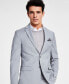 ფოტო #2 პროდუქტის Men's Skinny-Fit Sharkskin Suit Jacket, Created for Macy's