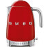Электрический чайник Smeg KLF04RDEU - 1,7 л - 2400 Вт - Красный - Пластик - Нержавеющая сталь - Регулируемый термостат - Индикатор уровня воды