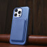 Фото #15 товара Skórzane etui iPhone 14 Pro magnetyczne z MagSafe Litchi Premium Leather Case niebieski