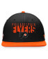 Men's Black, Orange Philadelphia Flyers Fundamental Colorblocked Snapback Hat