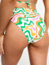 Фото #3 товара Vero Moda high waisted bikini bottoms in bright swirl print