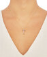 Фото #7 товара Macy's 241 WEAR IT BOTH WAYS Diamond Cross Pendant Necklace (1/2 ct. t.w.) in 14k White Or Yellow Gold