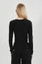 Kadın Uzun Kollu T-shirt Siyah A8311ax/bk81