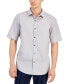 ფოტო #2 პროდუქტის Men's Short-Sleeve Solid Textured Shirt, Created for Macy's