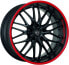 Фото #1 товара Колесный диск литой Barracuda Voltec T6 mattblack PureSports / Color Trim rot - DS15 8.5x19 ET33 - LK5/112 ML73.1