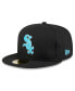 Фото #1 товара Men's Black Chicago White Sox 2024 Father's Day 59FIFTY Fitted Hat