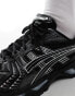 Asics Gel-Kayano 14 trainers in black and silver