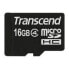 Фото #1 товара Transcend TS16GUSDC4 - 16 GB - MicroSDHC - Class 4 - Black