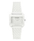 Women's Analog White Silicone Watch 32mm