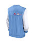 Men's White, Light Blue Minnesota Twins Rewind Warmup V-Neck Pullover Jacket