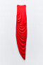 Приталенное платье из полиамида с драпировкой ZARA