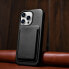 Фото #12 товара Чехол для iPhone 14 Pro Max ICARER из натуральной кожи черный