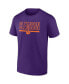 Фото #2 товара Men's Purple Clemson Tigers Big and Tall Team T-shirt