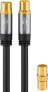 Фото #1 товара Wentronic 70346 - 1 m - Coaxial - Coaxial - Black