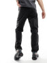 Фото #3 товара Weekday Barrel relaxed fit tapered jeans in tuned black