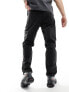 Weekday Barrel relaxed fit tapered jeans in tuned black