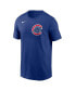 ფოტო #2 პროდუქტის Men's Royal Chicago Cubs Fuse Wordmark T-shirt