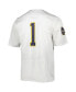 Фото #4 товара Men's #1 White Notre Dame Fighting Irish Team Wordmark Replica Football Jersey