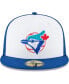 Фото #4 товара Men's White Toronto Blue Jays Cooperstown Collection Wool 59FIFTY Fitted Hat