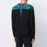 Marcelo Burlon Blue Wings Crew Sweat 蓝绿翅膀圆领卫衣 男款 黑色 / Толстовка Marcelo Burlon Blue CMBA009F195060061088