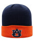 Фото #1 товара Men's Navy and Orange Auburn Tigers Core 2-Tone Cuffed Knit Hat