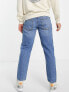 New Look straight fit jeans in mid blue