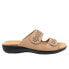 Фото #1 товара Trotters Ruthie T2113-158 Womens Beige Narrow Leather Slides Sandals Shoes