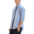 Фото #3 товара Timberland 户外休闲长袖衬衫 男款 天空蓝白色 / Футболка Timberland A1UQ9-G33