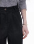 Topshop high waist peg trouser in black