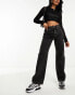 Cotton:On loose straight leg jeans in black Черный, 42 - фото #6