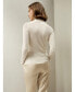 ფოტო #3 პროდუქტის Women's Seamless Silk Knit Turtleneck Sweater