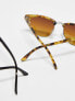 Фото #5 товара ASOS DESIGN 2 pack retro sunglasses in black and tort