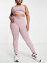 Фото #2 товара South Beach Plus ruched waistband leggings in violet